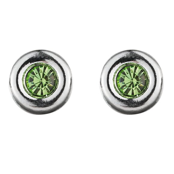 Dyrberg/Kern Luvena green Swarovski earrings - Picture 1 of 6